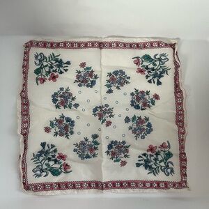Vintage Floral Handkerchief